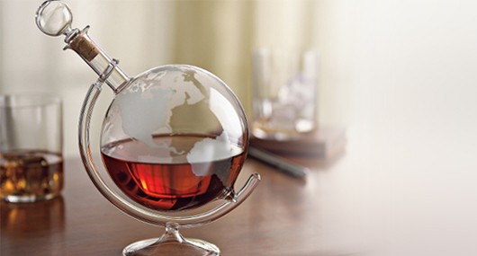 etched decanter