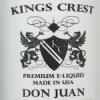 Flavor :  Don Juan Classic by Kings Crest