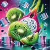 Flavor :  Vegan Frozen Kiwi Dragonfruit by Sasami