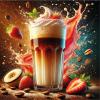 Flavor :  Vegan Latte Macchiato Erdbeere by Sasami
